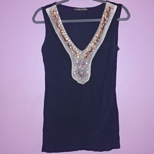 Madness Embellished Neck Top
